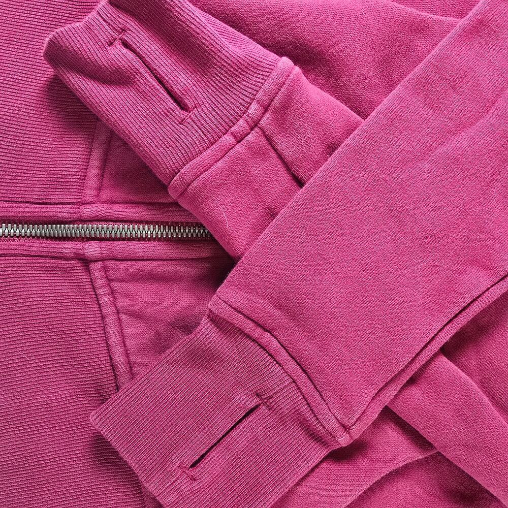 Lululemon Scuba full-zip hoodie in a raspberry color. Retails $118 - Picture 6 of 8
